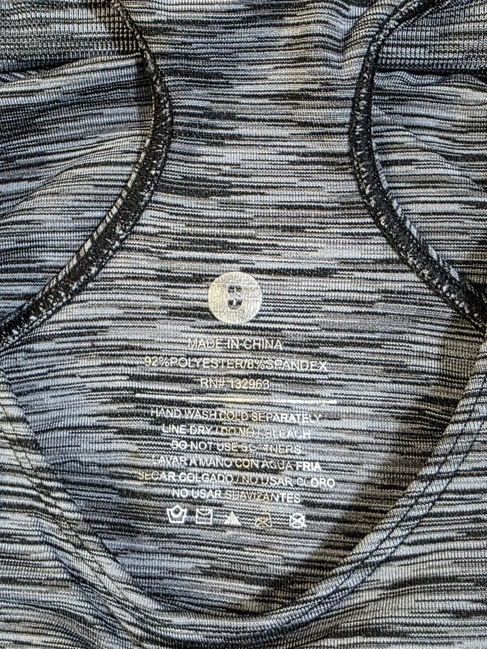 Gray Space-Dyed Racerback Performance Tank - Picture 4 of 5